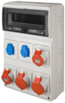 Elektro Plast Nasielsk 6251-00 Pastato skirstomasis skydas RS-13 13 mod. 2x2P+Z, 2x16A/5P, 2x32A/5P, IP44 be apsaugos 6251-00