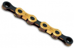 Grandinė KMC X12 Ti-N Gold/Juodas 12-speed 126-links