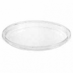 Multi Plastikinis dangtelis &Oslash;117 mm, apvalus, RPET, skaidrus, Deli puodeliams, 10 vnt. x 50 vnt./dėžėje
