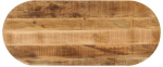 Stalvir&scaron;is, 120x50x3,8cm, neapdorotas mango masyvas, ovalus
