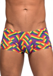 Male Power Mini Short XL Pride Fest - Low Rise, High-Cut Comfort Design