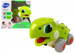 Lean Toys Dinozauras ant ratų Hola, žalias