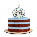 Little Genie Productions X-Rated Birthday Candle Novelty Paraffin 3.5x3.5cm Party Decoration