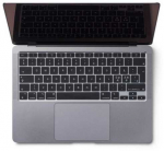 Valiklis Baseus Philbert silikoninis klaviatūros dėklas, skirtas &bdquo;MacBook Air 2020&ldquo; - Juodas