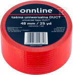 Onnline INTERNETINĖ JUOSTA 48MM/25YD RAUDONAS VADAS