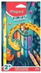 Va&scaron;kinė kreidelė Maped Jungle Fever Jumbo 12vnt.