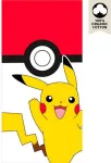 Rank&scaron;luostis Nintendo Pokemon Pikachu beach towel cotton, 70x140 cm