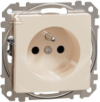 Schneider Electric SCHNEIDERE Vienvietis lizdas su įžeminimu Schneider Sedna Design SDD112011 su smėlio spalvos langinėmis Design & Elements
