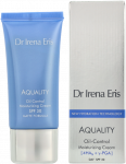 Dr Irena Eris Aquality Oil-Control Moisturizing Kreminis SPF 30 matinį efektą suteikiantis veido kremas, 50 ml