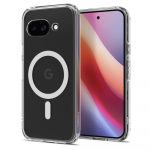 SPIGEN dėklas ULTRA HYBRID MAG suderinamas su MagSafe, skirtas GOOGLE PIXEL 9A skaidrus/baltas