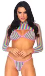 Leg Avenue Europe Vaivoryk&scaron;tės bikinio komplektas