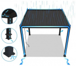 Pavėsinė Pergola ELEGANCE DUO 4x4, Anthracite