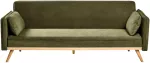 Beliani I&scaron;skleidžiama sofa ASAA žalia