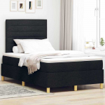 LED Čiužinio Lova su čiužiniu Juoda 120 x 200 cm audinys