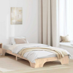 Lova Lovos rėmas Natūrali 75 x 190 cm Kietos pu&scaron;ies mediena