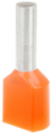 Ergom E08KH-02020102201 Izoliuotas antgalis HI 2X4/12 oranžinis E08KH-02020102201 /100 vnt./