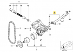 Originalus BMW E38 Tepimo Sistema/Aliejaus Siurblio Siurbimo Vamzdis OEM 11417503261