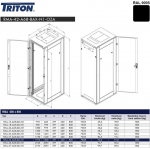 TRITON 19" rack RMA 42U/600x800 juodas