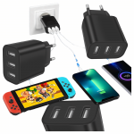 Dėklas Realprices Galingas &bdquo;Cube&ldquo; 3 x USB universalus 3 prievadų USB įkroviklis 5V 3.4A