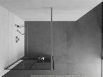 Walk-in du&scaron;o sienelė Mexen Kioto+ su lentynėle, Chrome/Juodas ra&scaron;tas, 100 x 200 cm