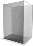 Walk-in du&scaron;o sienelė Mexen Kioto, Brushed nickel, grafitas, 140 x 200 cm