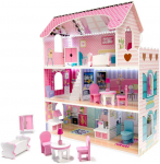 RoGer Wooden Doll House with LED 70cm