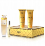 New Brand Prabangus rinkinys moterims: 100 ml kvapusis vanduo + 130 ml kūno losjonas + 130 ml du&scaron;o želė + 15 ml kvapusis vanduo