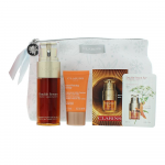 Set Clarins: Double Anti-Ageing Serum For Face, 50 ml + Extra-Firming Energy Anti-Wrinkle Day Kreminis For Face, 15 ml + Double Anti-Aging Eye Serum, 7 vnt. 0.9 ml