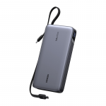Ne&scaron;iojama baterija UGREEN PowerBank, 165W, 25,000 mAh, su integruotu laidu