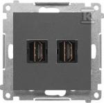 Kontakt Simon GN.2-KR.HDMI GRAPHITE.MAT SIMON55