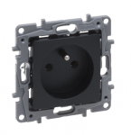 Legrand 762240 Niloe Selection Socket 2p+su 16A 250V (be sklendės, varžtų gnybtų) antracitas 762240