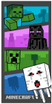 Brandmac Minecraft Nuotykių Laikas vonios rank&scaron;luostis, paplūdimio rank&scaron;luostis 70x140cm
