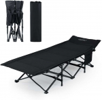 Bonideco Select Sulankstoma turistinė lova, juoda, 189x69x48 cm, 7,5kg
