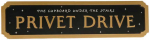 Widdop Co Harry Potter Privet Drive sign