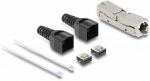 Delock RJ45 Verbinder LSA zu LSA mit Knickschutzt&uuml;lle Cat.8.1 werkzeugfrei