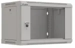 LANBERG montavimo spinta RACK pakabinama 19" 6U 540X350 pilka stiklinėmis durelėmis (FLAT PACK)