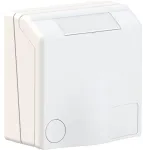 BALS CEE įmontuojamas lizdas TH H6 400V 16A 5 polių plotis x auk&scaron;tis 90x90 mm su dangteliu pilkas IP44 poliamidas