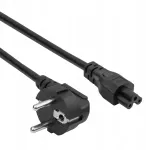 Akyga Varinis maitinimo kabelis Akyga AK-NB-10c koniczynka IEC C5 CEE 7/7 ne&scaron;iojamajam kompiuteriui 3m