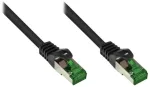 Alcasa 8062-H500S, 50 m, Cat6a, S/FTP (S-STP), RJ-45, RJ-45, juodas