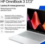 Ne&scaron;iojamas kompiuteris HP OmniBook 3 - Ryzen AI 7 445 | 17,3" FHD | 16GB | 512GB | W11P | Sidabrinė