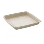 Multi Kvadratinis dubuo 230x230x30 mm 1000 ml i&scaron; bagaso U/PFAS natūralus, 4 pak. x 75 vnt./kartonas