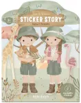 Little Dutch Reusable Sticker Story Booklet &acute;Safari Friends&acute;