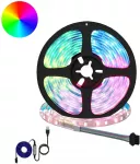 LED juosta 12 vnt. Juoda ir permatoma Varis ir plastikas