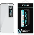 OBAL:ME Privacy 5D grūdintas stiklas telefonui Apple iPhone 16 Pro Max juodas (privatumo efektas)