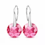 Diamond Sky Jewelry Sidabriniai auskarai &bdquo;Marianne (Rose)&ldquo; su Swarovski&reg; kristalais