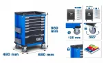 Bgs Technic Serviso įrankių vežimėlis BGS | 7 stalčiai | 246 įrankiai (6068)