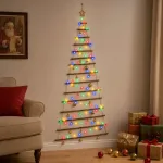 Kabančios Kalėdų eglutės su žaisliukais 210 cm 130 LED