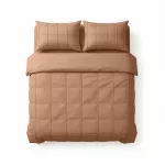 Sleeptime mikropluo&scaron;to patalynės komplektas &bdquo;Check Pintuck" &ndash; Moka spalvos (200x220)
