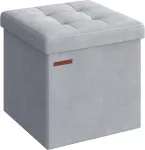 SONGMICS sulankstomas pufas su daiktadėže 43 l, 38 x 38 x 38 cm, LSF227G02