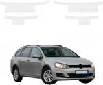 GrizzGlass Balta techninė danga HeavyDuty Baltas ant slenksčių, skirta Volkswagen Golf 7 Variant (2013-2020) [4w1] (GRZ21803)